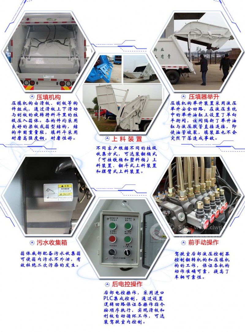五十鈴4-6方壓縮垃圾車(chē)